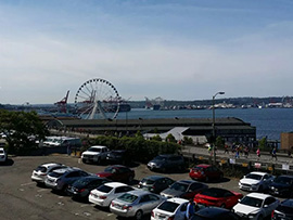 Ferris Wheel Downtown Seattle Pier